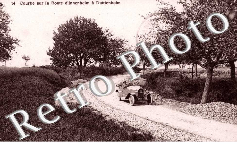 courbe sur la route d'Innenheim a Duttlenheim