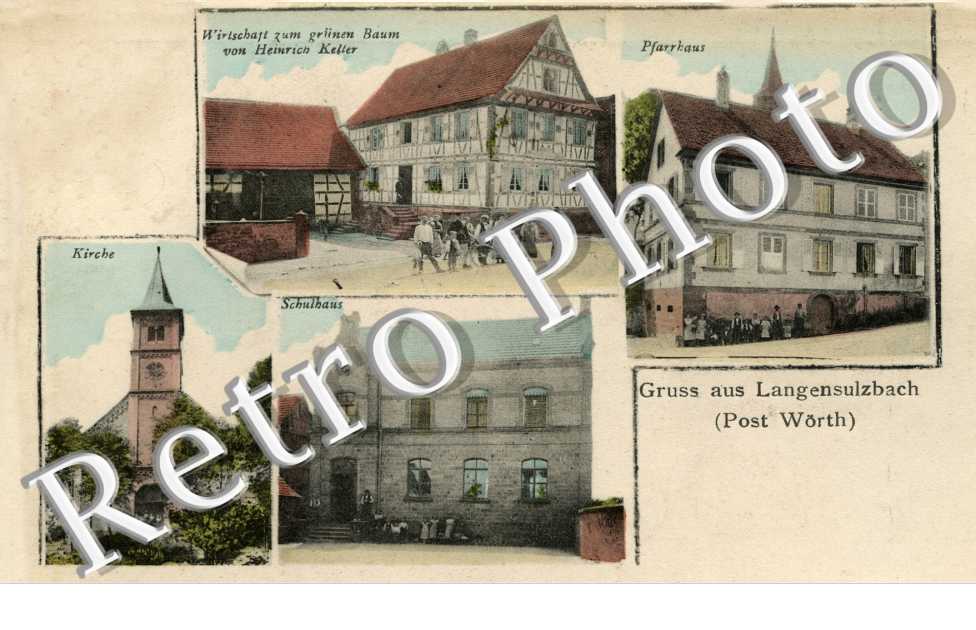 wirtschaft zum grunen Baum von Keller pfarrhaus, schulhaus, kirche