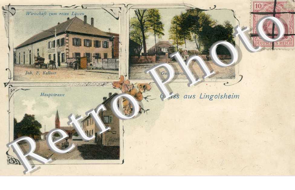 Haupstrasse, Wirtschaft zum rolen Lowen, Garienwirtschaft