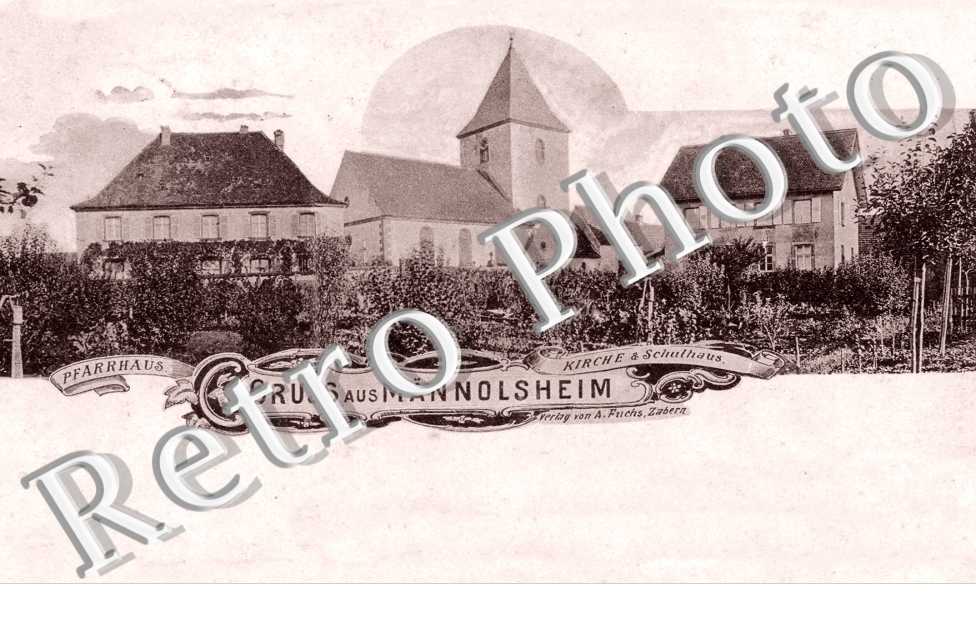 Pfarrhaus, Kirche und Schulhaus