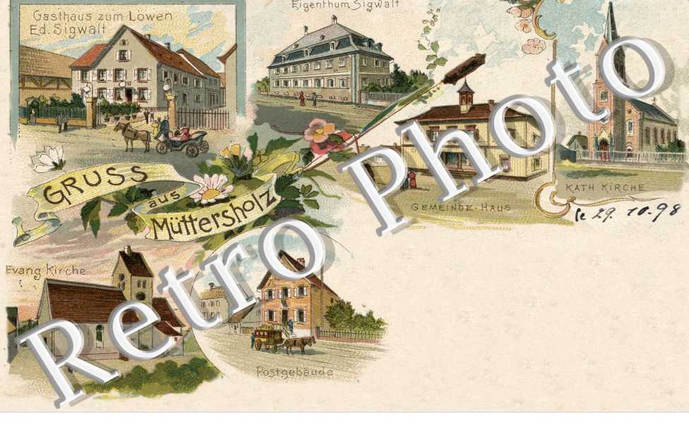 Gruss aus Muttersholz (multi - vues - dessins)