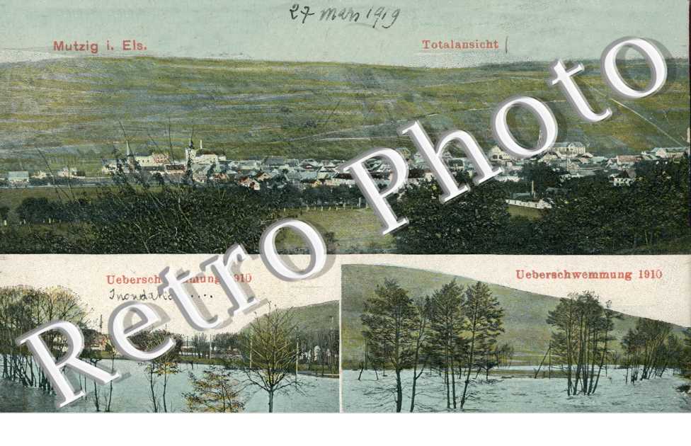 Ueberschwemmung 1910, Totalansicht  Inondations 1910