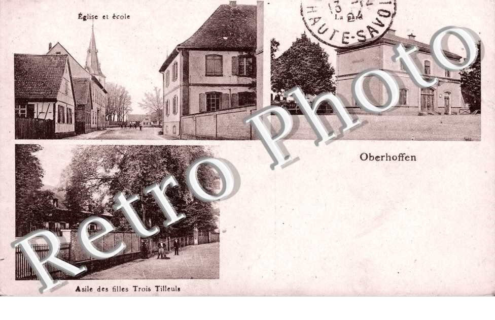 Eglise et ecole - asile des filles trois Tilleuls