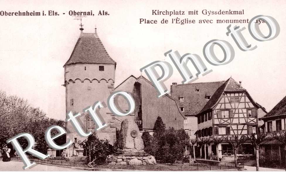 place de l'eglise avec monument Gyss
