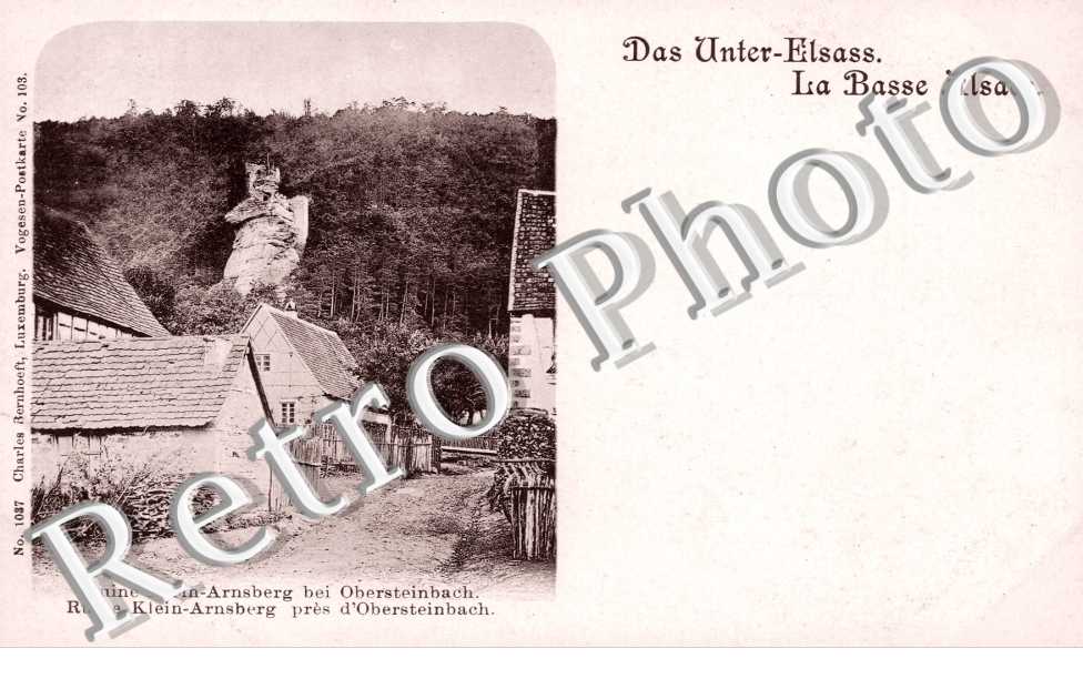 Das Unter-Elsass -La Basse Alsace - Ruine Klein Arnsberg