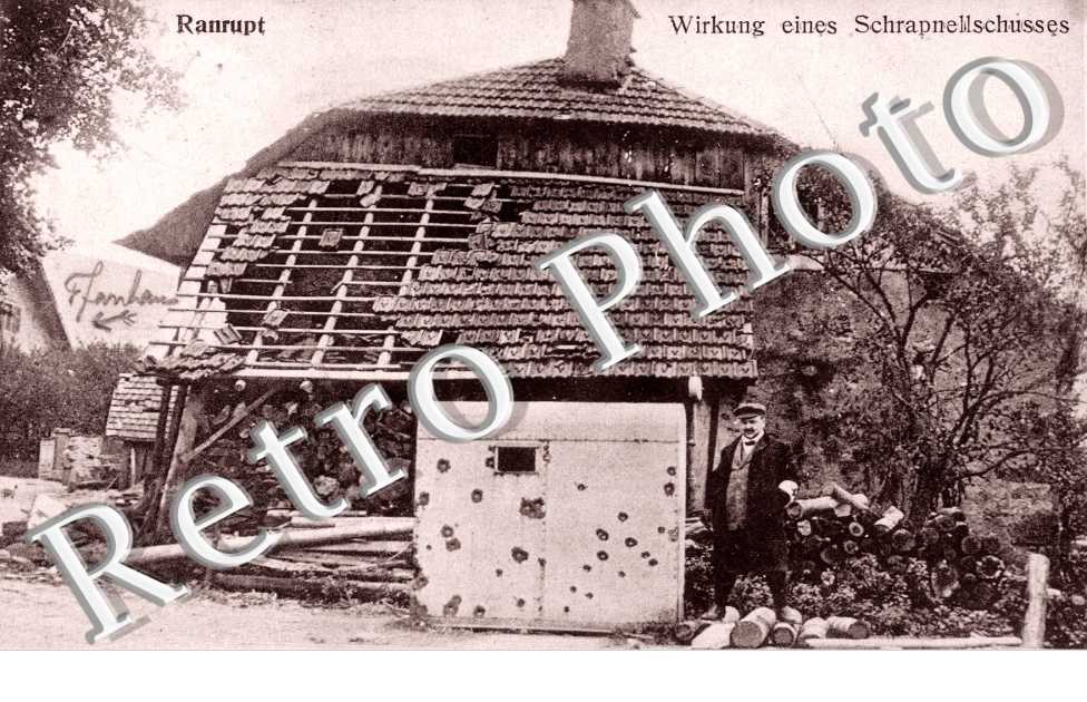 Wirkung eines Schrapnellschusses
