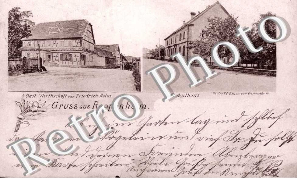 Gast Wirthschaft von Freidrich Halm, Schulhaus
