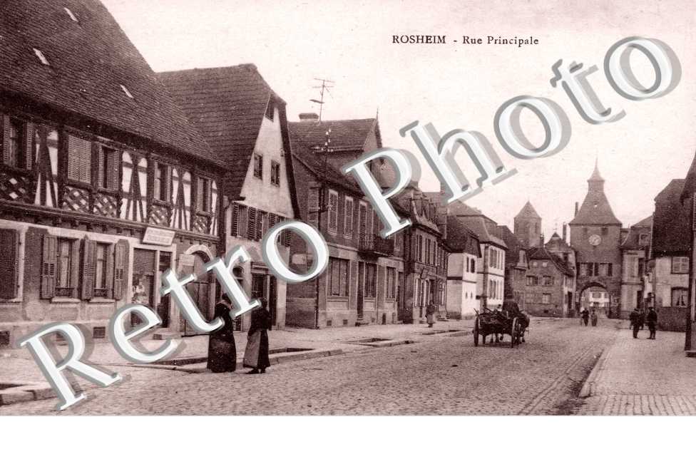 Haupstrasse mit Oberkirche, rue princpale