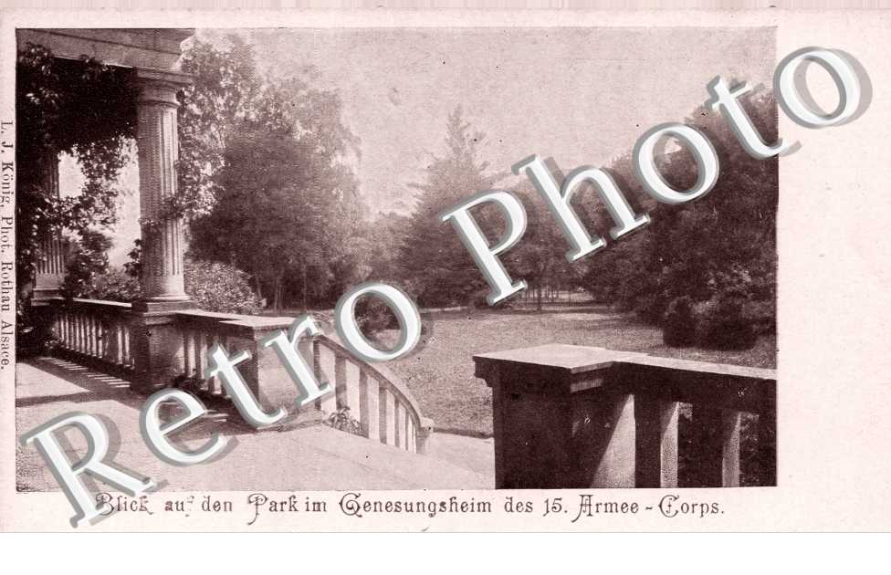 Vue du parc du château