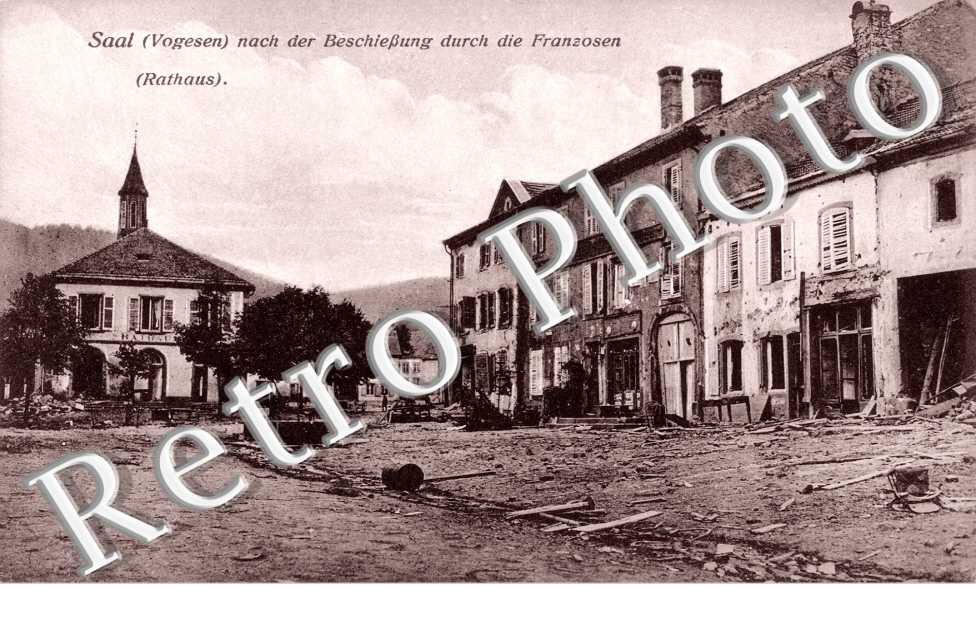 Saales nach der Beschiessung durch die Franzosen