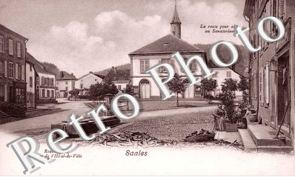 Place de l'hotel de ville, la route pour aller au sanatorium