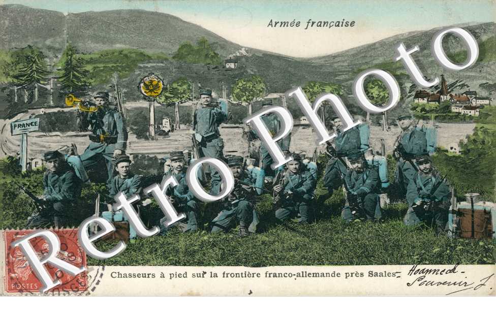 armee francaise chasseurs a pied sur la frontiere franco-allemande