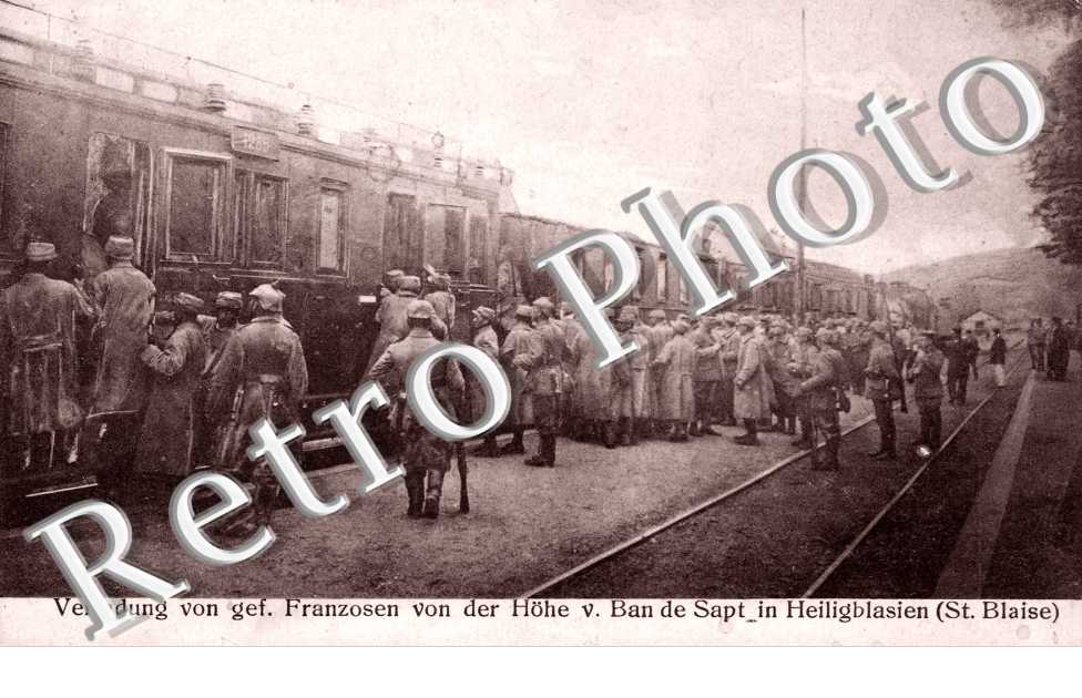 verladung von gef. franzosen der Hohe v. ban de sapt in Heiligblasien