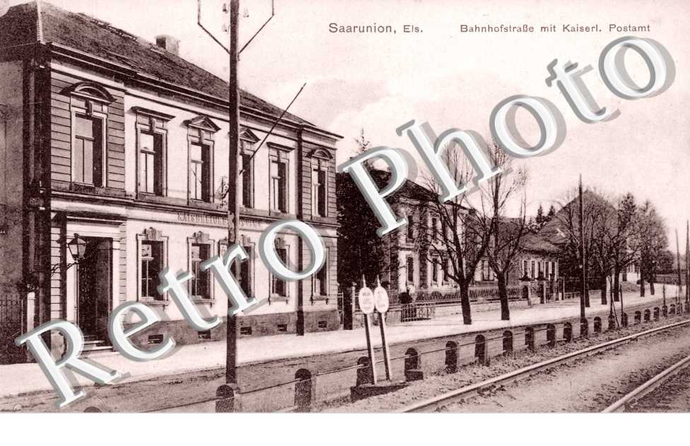 Bahnhofstrasse mit Kaiserl. Postamt