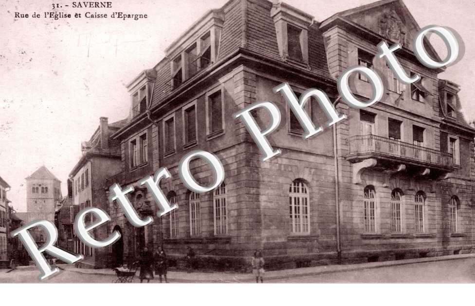 rue de l'eglise et caisse d'epargne