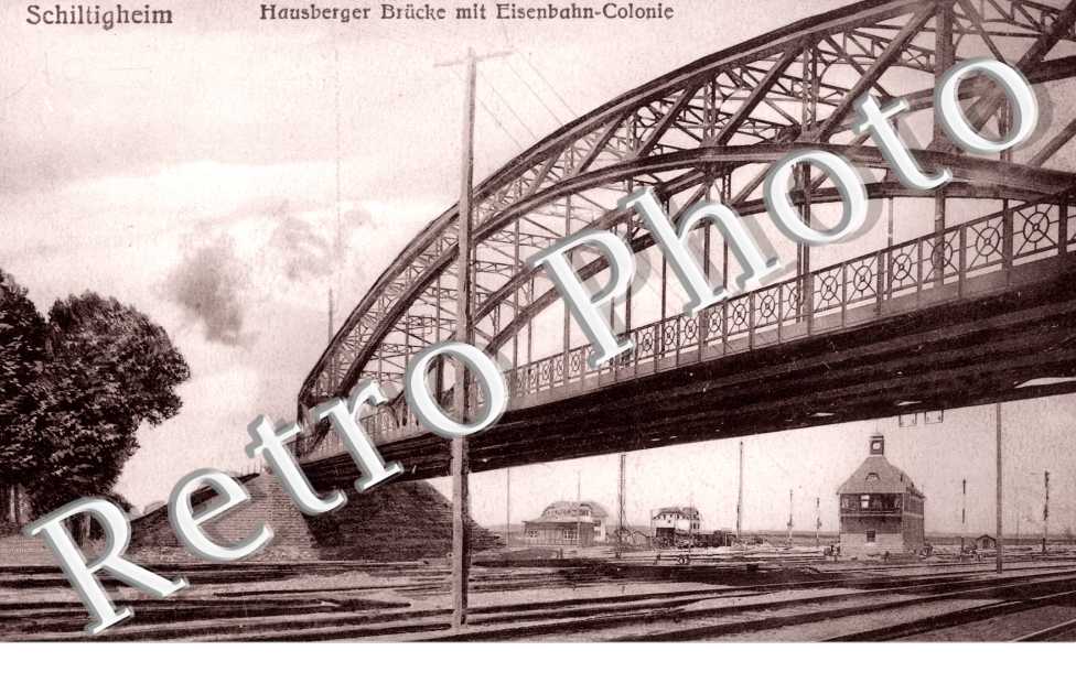Hausberger Brucke mit Eisenbahn-Colonie