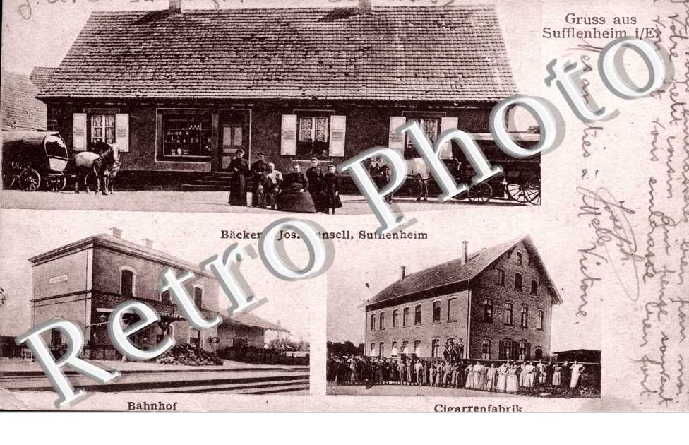 Backerei Jos. Cansell - Bahnhof - Cigarrenfabrik