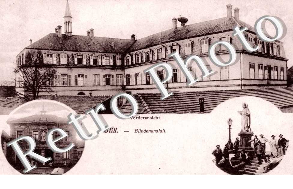 blindenanstalt, gemeindehaus, bischofsdenkmal