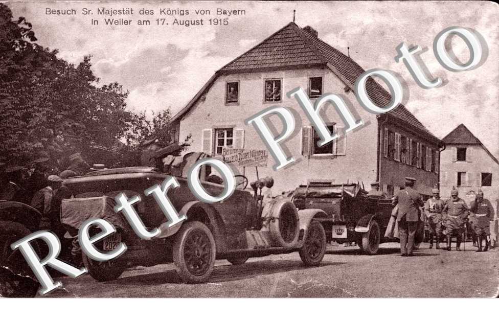 Besuch Sr. Majestat des Konigs von Bayern in Weiler am 17 august 1915