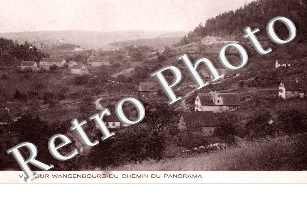 Vue sur Wangenbourg du Chemin du panorama
