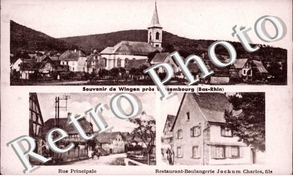 Rue Principale, restaurant-Boulangerie Jochum Charles fils