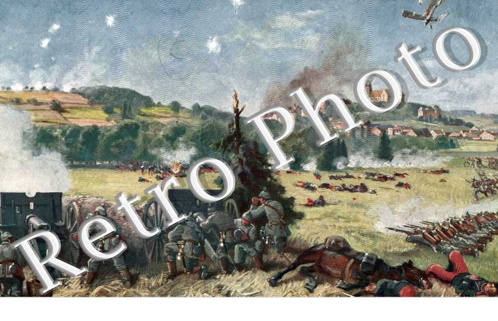 Schlacht bei Altkirch im Elsass  Volkerkrieg 1914