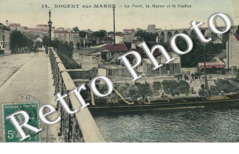 Le Pont, la Marne et le Viaduc