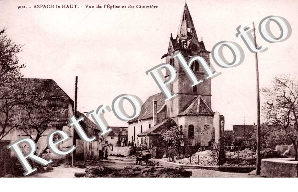 vue de l'eglise et du cimetiere