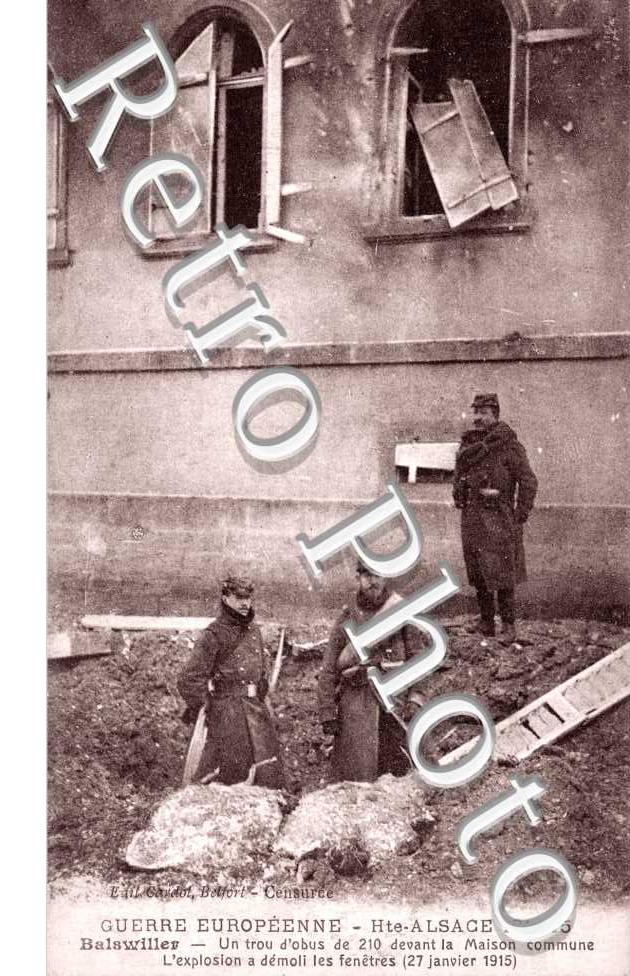 Un trou d'obus de 210