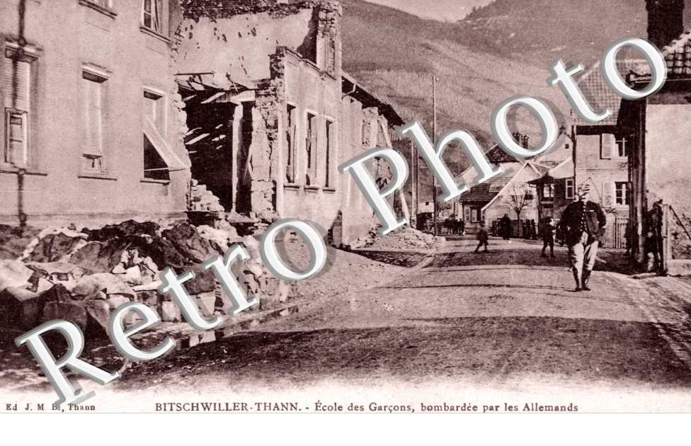 ecole des garcons bombardee par les allemands