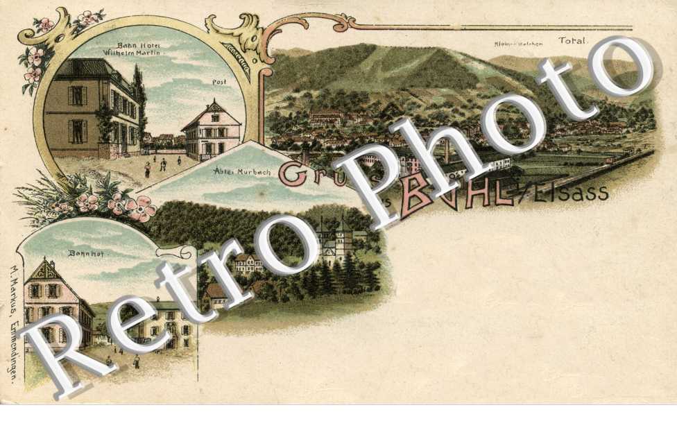 totalansicht, bahnhof, abtei murbach