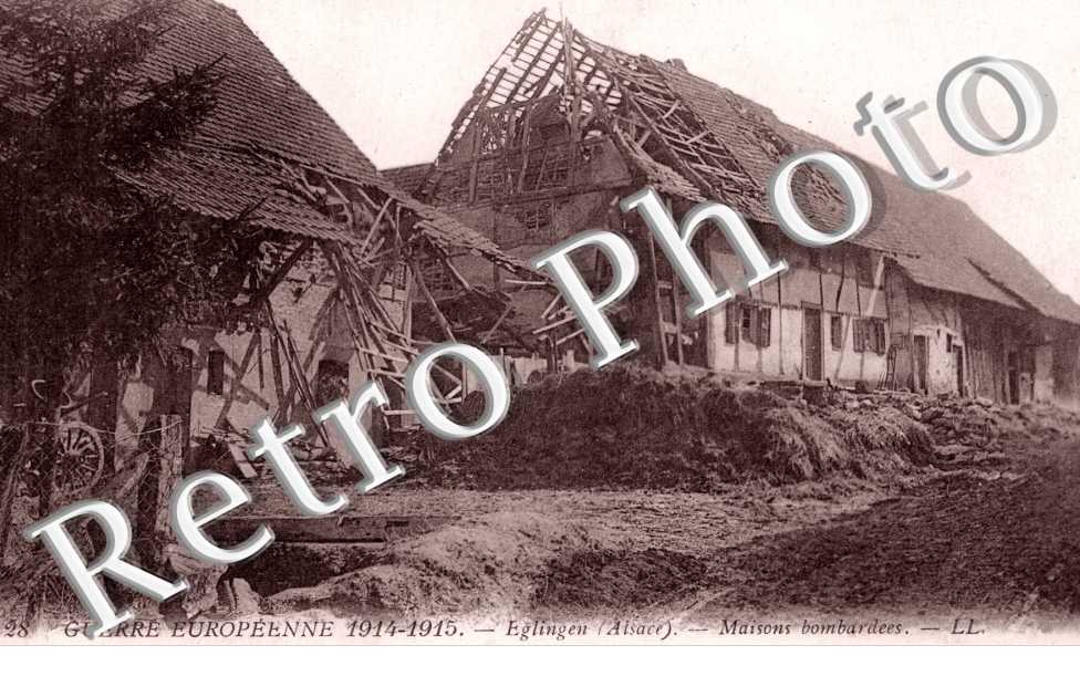 Maisons bombardees