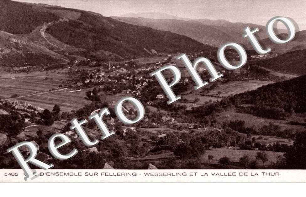 Vue d'Ensemble sur Fellering et la Vallee de la Thur