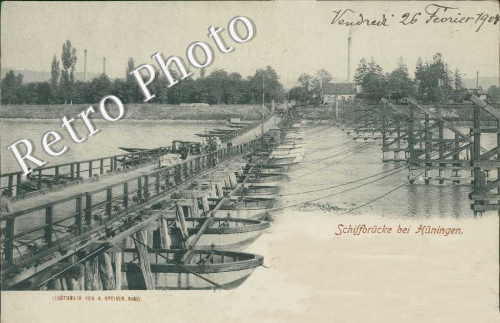 schiffbrucke bei huningen