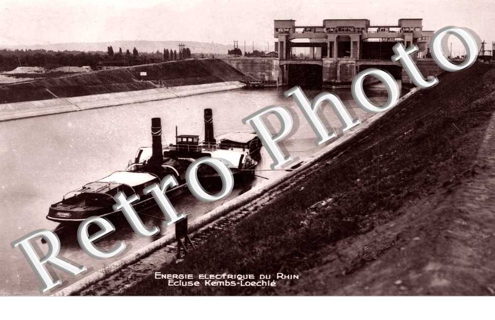 Energie electrique du Rhin  - ecluse Kembs-Loechlé