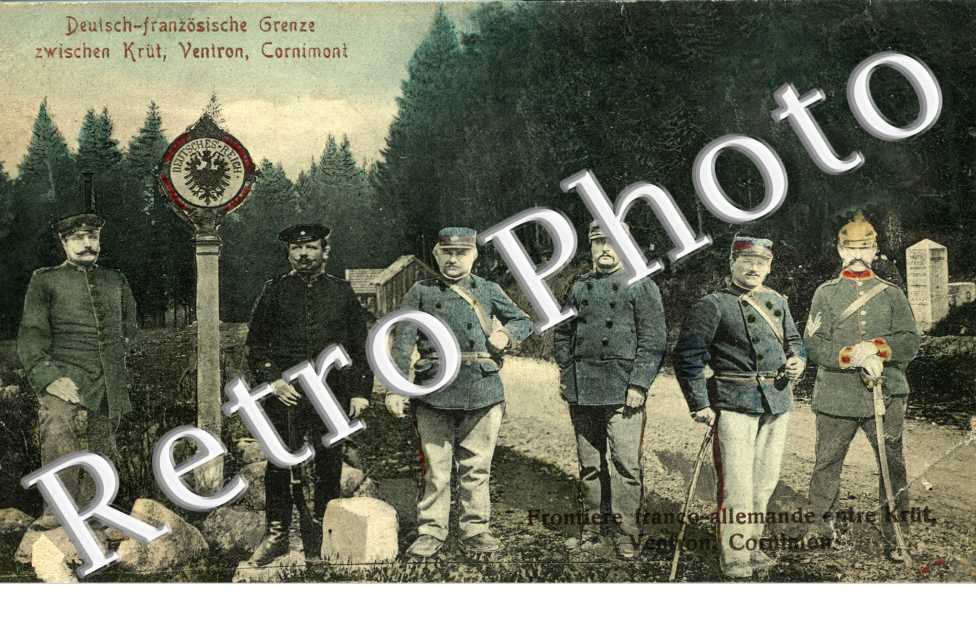 Deutsch - franzosische Grenze zwischen Krut - Ventron - Cornimont