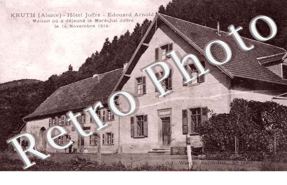 Hotel Joffre, Edouard Arnold, Maison ou a dejeune le Marechal Joffre le 14 novembre 1914
