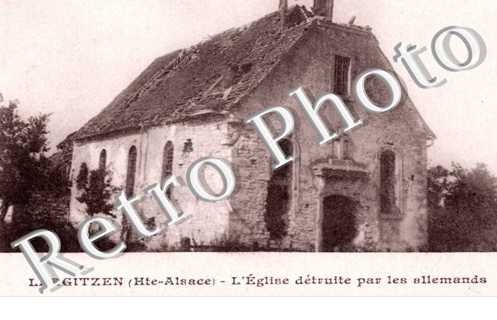 L'eglise detruite par les allemands
