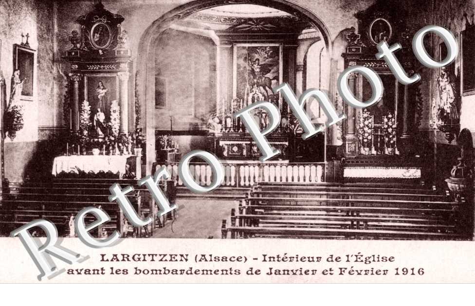 souvenir de la grande guerre Intérieur de l'église avant les bombardements
