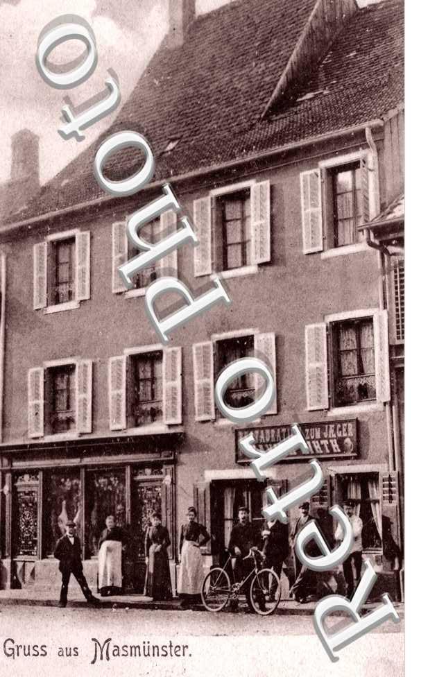 Restauration zum Jeger Xavier Hirth, Gruss aus Masmunter