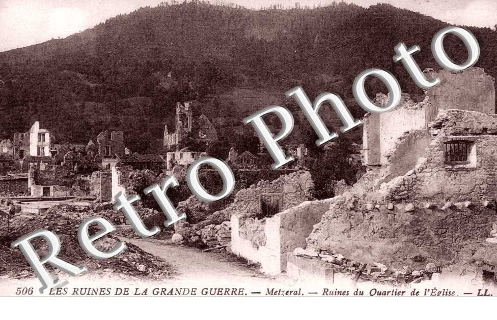 ruines du quartier de l'eglise