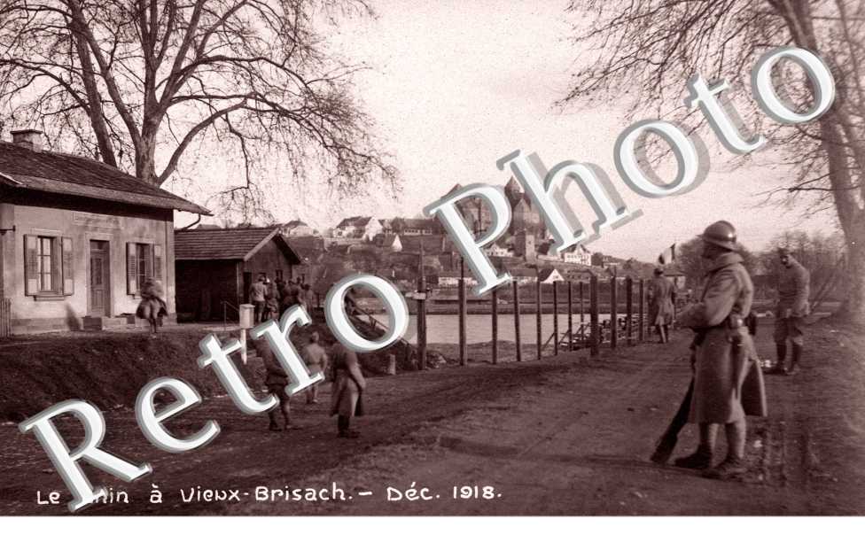 le Rhin a Vieux-Brisach Decembre 1918