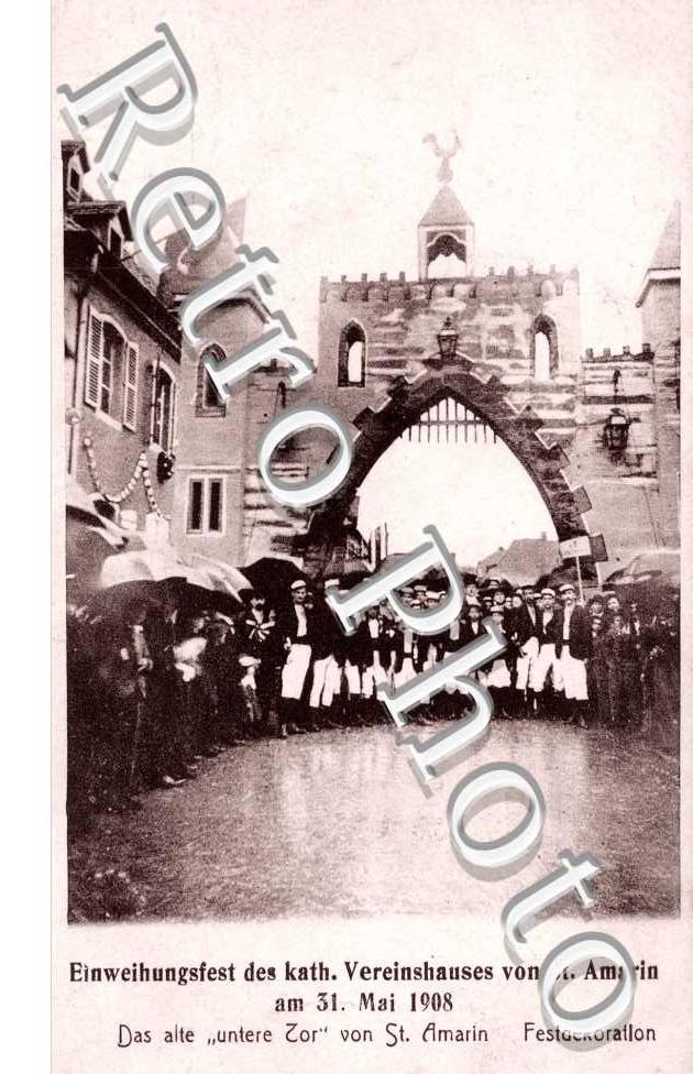 Einweihungsfest des kath. Vereinshauses von St Amarin am 31.Mai 1908