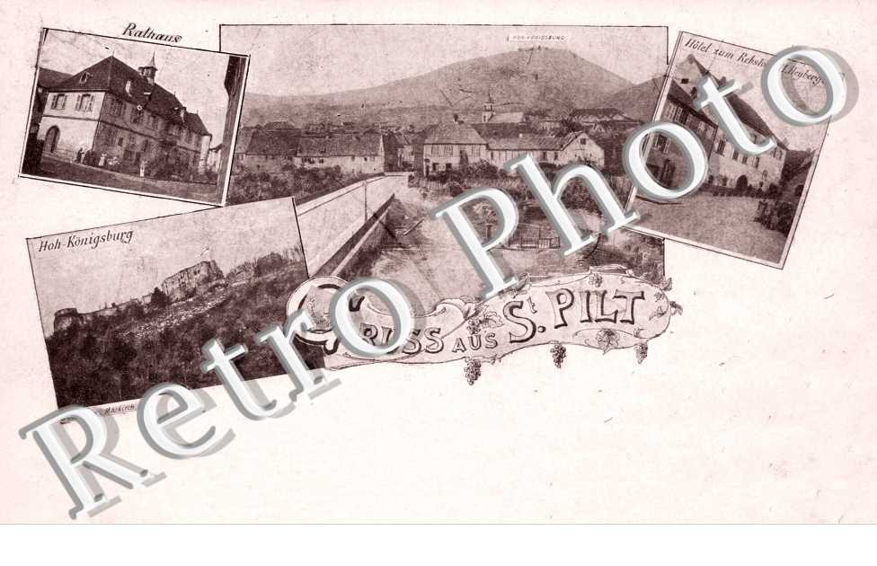 Gruss aus Saint-Pilt Rathaus Hotel zum Rebstock H. Heyberger