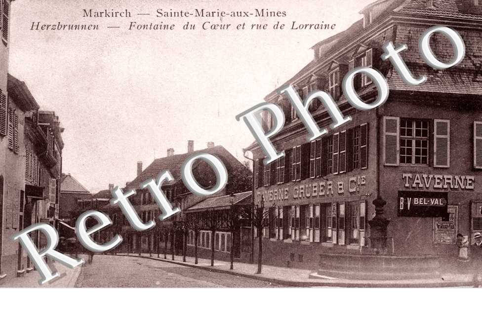 Fontaine du Coeur et Rue de Lorraine