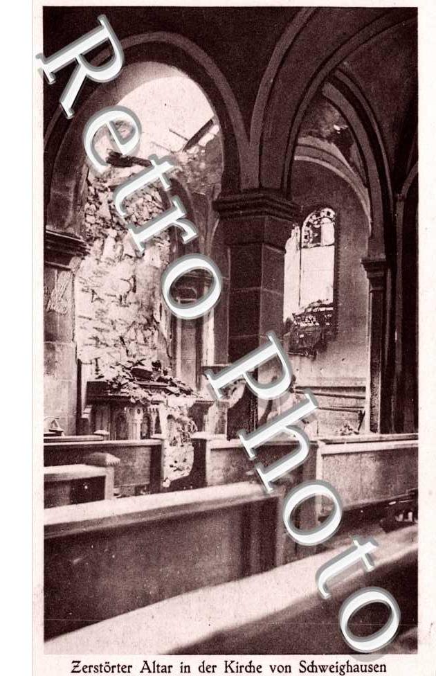 zerstortes altar in der kirche