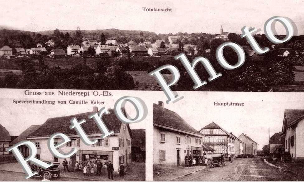 Totalansicht, Hauptstrasse, Spezereihandlung von Camille Kaiser