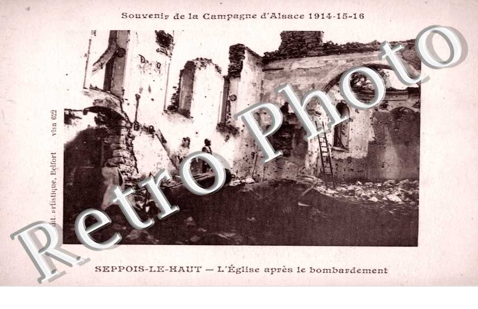 l'eglise apres le bombardement
