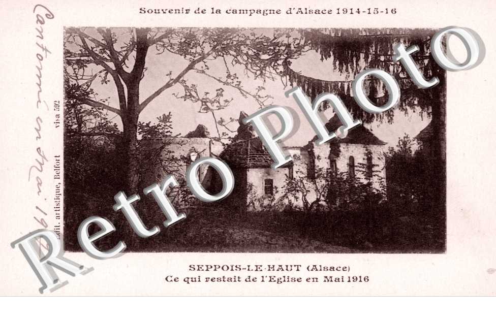 ce qui restait de l'eglise en mai 1916