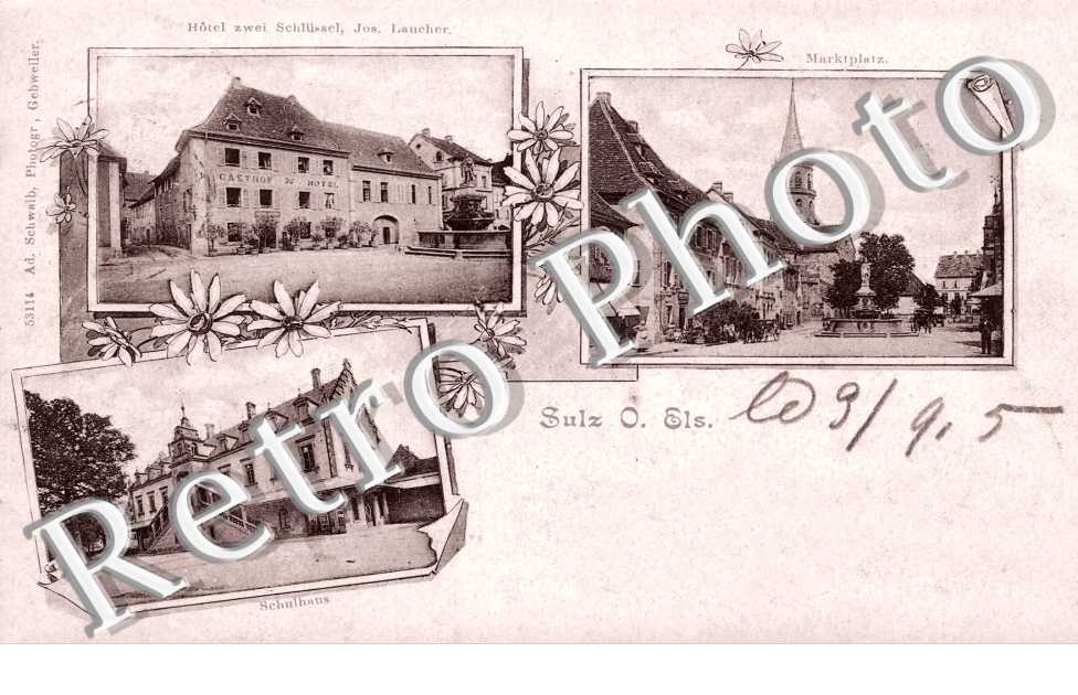 Hotel zwei Schlussel, Jos. Laucher, Marktplatz